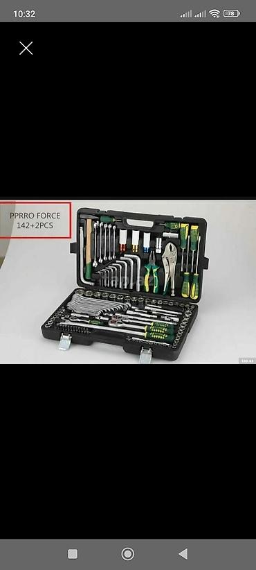 hava acari: PPRRO FORCE 142+2PCS çoxfunksiyalı alət dəsti - Sərt plastik daşıma — 1