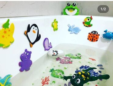 ванны для детей: Липучки для ванны!Деткам интересно с ними играть!18 шт
