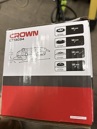 балгарка кроун: Новый, От электросети, Crown, 180 мм, Другая мощность, 8000 об/мин — 7