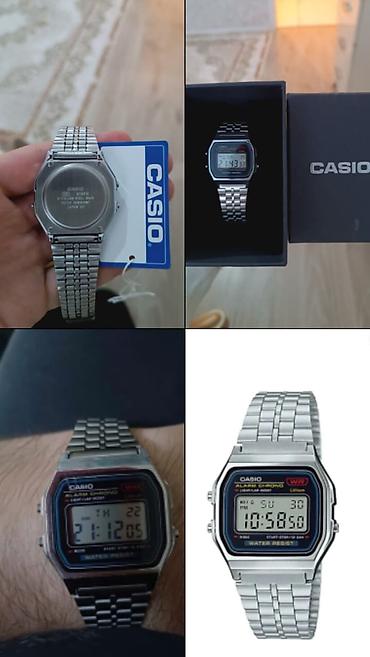 vintage saat: Yeni, Qol saatı, Casio, rəng - Gümüşü — 1