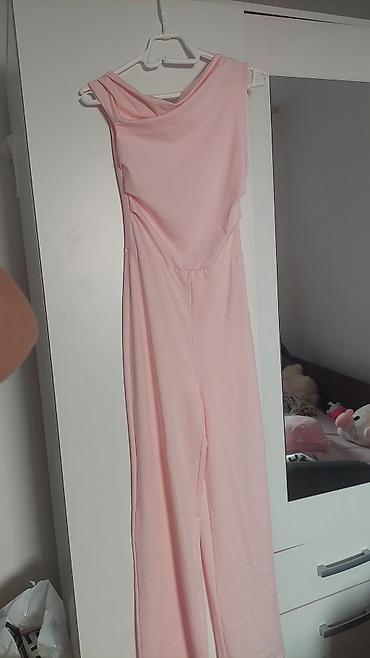 graffiti obuca: Elegantni ženski kombinezon baby pink boje - S velicina nikad nije — 2