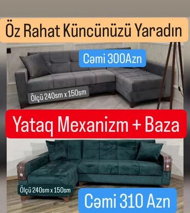 divan kreslo destleri qiymetleri: Угловой диван, Ткань, С подъемным механизмом, Раскладной, Книжка