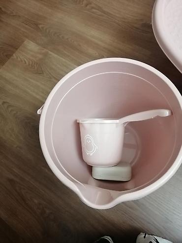 sam agaci satisi: Uşaq hamam dəsti – açıq çəhrayı rəngdə Komplekt: - Ergonomik körpə — 2