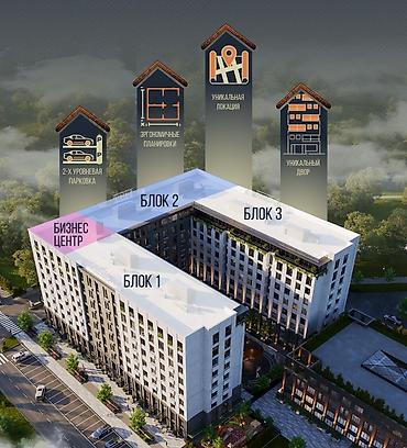 Новостройки от застройщика: Строится, Элитка, Студия, 39 м² — 19