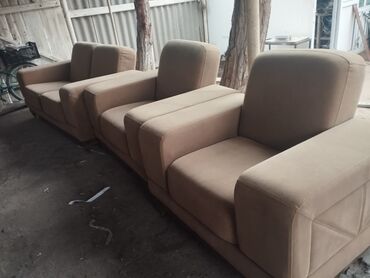 Divan və kreslo dəstləri: İşlənmiş, 2 kreslo, Açılan — 6