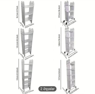 Nərdivanlar: Hər ölçüdə və formada alüminium və dəmir nərdivan (pilləkanlar) və -da lalafo.az — 4 Nərdivanlar: Hər ölçüdə və formada alüminium və dəmir nərdivan (pilləkanlar) və — 4