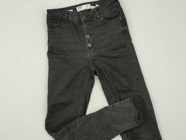spódnice dżinsowe czarne: Jeans, Bershka, XS (EU 34), condition - Good