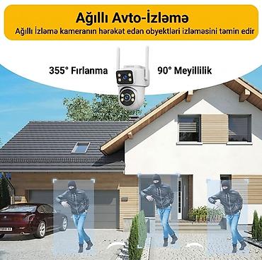 5G Wi‑Fi Açıq Hava Təhlükəsizlik Kamerası – İkili obyektiv, ağıllı — 4