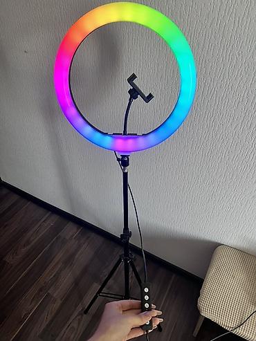 кольцовая лампа: Кольцевая лампа RGB LED MJ36 (Soft Ring Light) - Диаметр кольца — 7