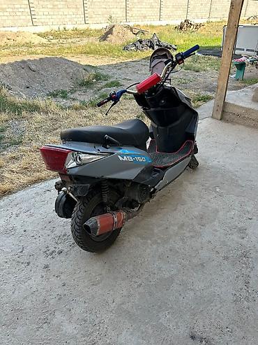 мопед 150 кубов: Скутер MB-150 (150 см - Кузов: спортивный дизайн, серо-голубой окрас — 2