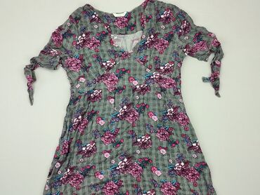 szyfonowe sukienki w kwiaty: Sukienka, L, stan - Dobry
