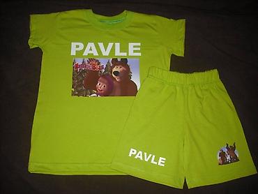 Kompleti: Deciji sorc i majca a moze da bude i kratka pidzama Vel 2-12 Cena 2200 — 13