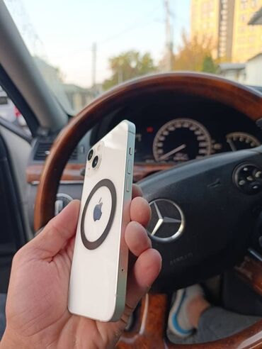 купить чехол на айфон 12: IPhone 13, Колдонулган, 128 ГБ, Ак, Коргоочу айнек, Каптама, 87 %