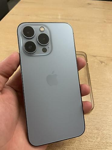 Apple iPhone: IPhone 13 Pro, Б/у, 128 ГБ, Графит, Чехол, 78 % — 1