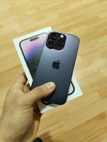 Apple iPhone: IPhone 14 Pro, 128 GB, Deep Purple, Face ID