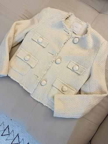 Женская одежда: Твидовый жакет в стиле Chanel - Бренд: MANGO (этикетка на подкладке) — 2