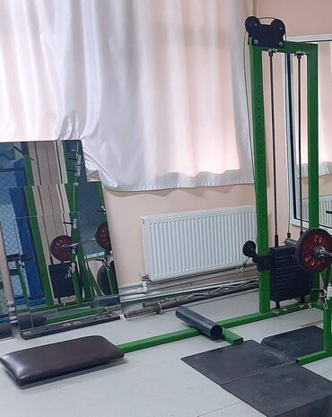 Digər trenajorlar: Peşəkar güc məşq avadanlıqları dəsti - Smith trenajoru: bərkidilmiş — 7