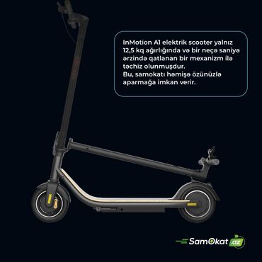 Elektrikli samokatlar: Elektrik samokat Inmotion A1F (L5S) scooter skuter 🛴 Gördüyünüz ən — 4