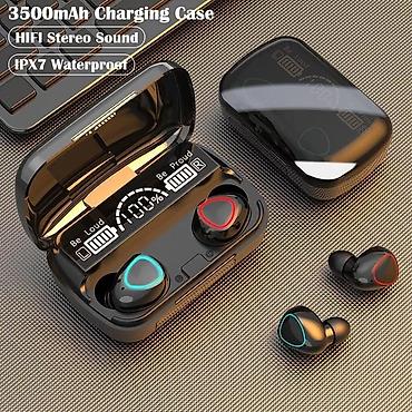 tws: Беспроводная гарнитура M10 TWS с сенсорным управлением Bluetooth — 7