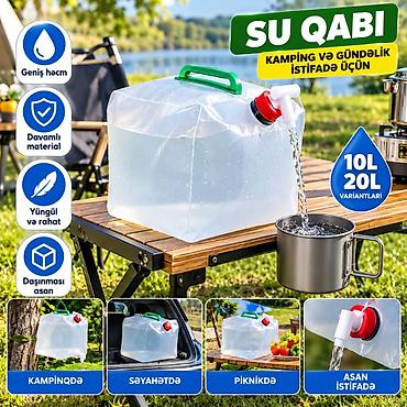 Su qabı yığılan 10 litr Su qabı yığılan 10 litr daha çox su saxlama