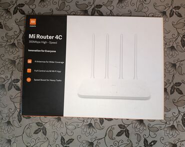 Modemlər və şəbəkə avadanlıqları: Xiaomi mi 4c router, tam ideal vəziyyətdədir, her şeyi var, 18 azn
