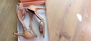 Basanoşka və səndəllər: Qadın platforma sandal - Rəng: bej/nude tonları - Dizayn: Taxta/kork — 5
