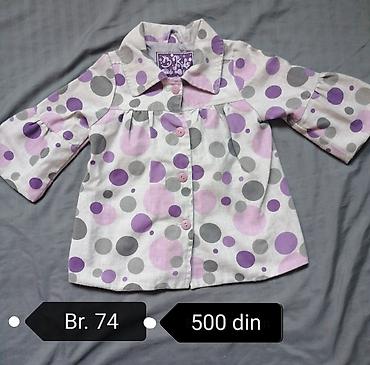 ps lanene pantalone: Komplet jakni/prsluka za devojčicu – veličina br. 74 - Crvena lagana — 6