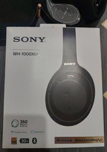 audio optik kabel: Sony WH-1000XM4 qulaqlığı satılır. Tamamilə yenidir, yoxlanmaq üçün