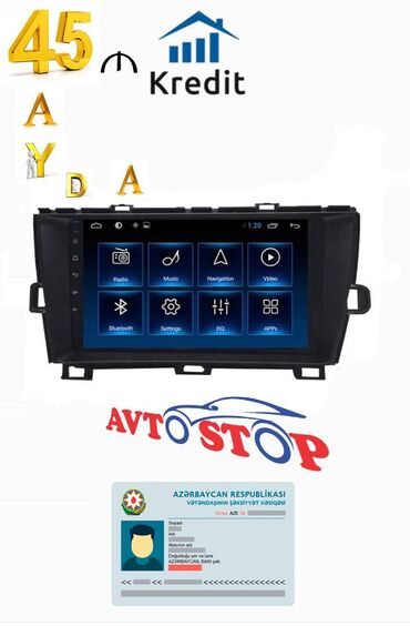 pirus v Azərbaycan | AVTOMOBIL AKSESSUARLARI: "Toyota Prius" android monitoru Toyota Pirus 30-Kuza.Android monitoru