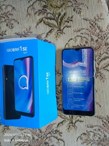 alcatel one touch 585d: Alcatel 1SE, 32 GB, rəng - Qara, Sensor, Barmaq izi, İki sim kartlı