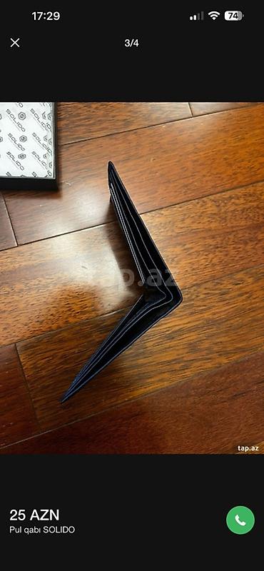solido accessories: SOLIDO kişilər üçün dəri pulqabı – model TG-3021 BLACK - Rəng: qara - — 3
