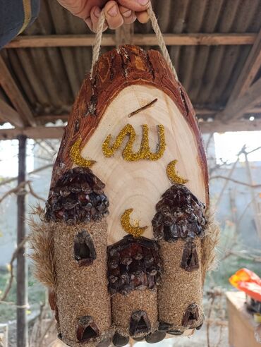 Şəkillər, tablolar: Məhsul: Dekorativ əl işləri – divar asılqanları - Material: təbii — 9
