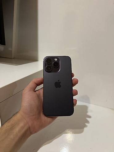IPhone 14 Pro, 128 GB, Deep Purple, Zəmanət, Simsiz şarj, Face ID