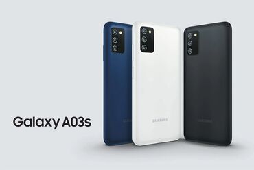 телефон флай 4490: Samsung Galaxy A03s, Б/у, 64 ГБ, цвет - Черный, eSIM, 2 SIM