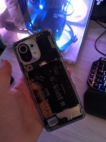 Xiaomi: Xiaomi, Mi 11, Б/у, 128 ГБ, цвет - Голубой, 1 SIM