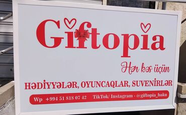 LuAZ: GİFTOPİA - mağazası Nəsimi metrosunun yanında Hər cür hədiyyələr