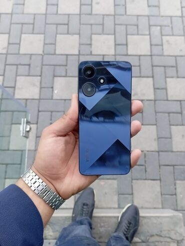 i̇şlənmiş telfonlar: Infinix HOT 30i, 128 GB, rəng - Boz, Düyməli, Face ID