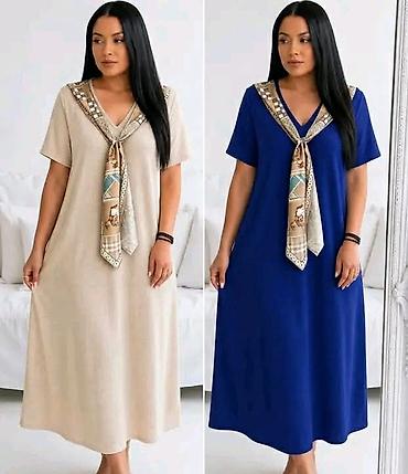 esprit bluza: Haljina sa maramom oko V-izreza do pola lista za punije dame. - Kroj — 1