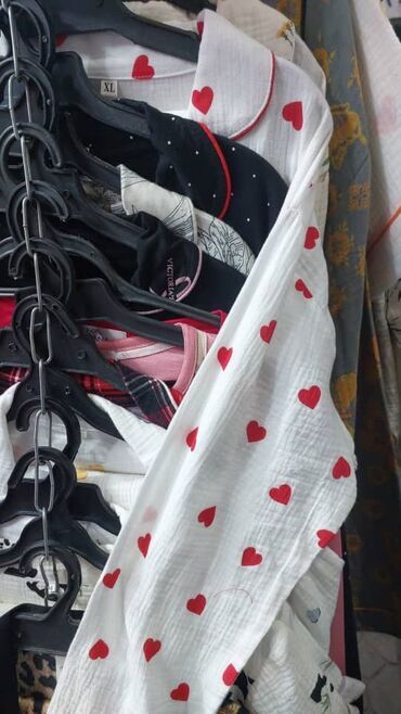 Пижамы: Пижама, Муслин, Турция, В полоску, С кружевом, Для невесты, XS, 2XL, 2XS — 4