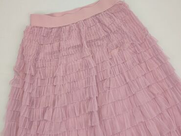 spódnice maxi pudrowy róż: Skirt, S (EU 36), condition - Good