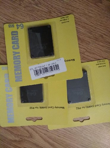 playstation 2 aksesuarları: Playstation 2 memory card . Təzədi, hec işlənməyib, 20 manat
