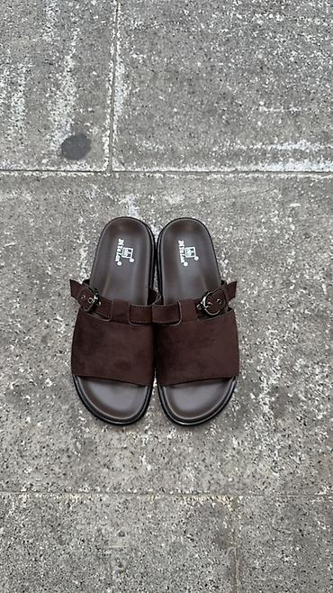 Босоножки, сандалии, шлепанцы: Unisex slayd sandaletləri – Diyi a Lan - Rənglər: qara və qəhvəyi - — 2
