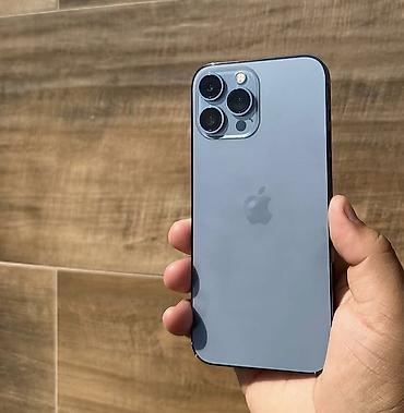 iphone zaryatka: IPhone 13 Pro, 128 GB, Sierra Blue, Zəmanət, Simsiz şarj, Face ID — 1