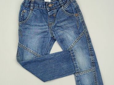 spodnie bershka jeansy: Spodnie jeansowe, F&F, 2-3 lat, 98, stan - Dobry