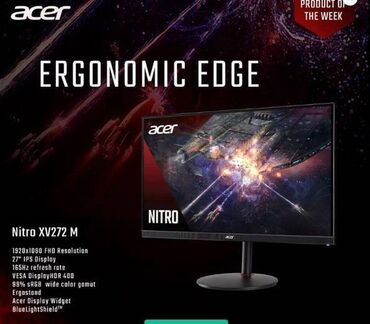 ls 4 6: Монитор, Acer, Колдонулган, LCD, 27" - 28"