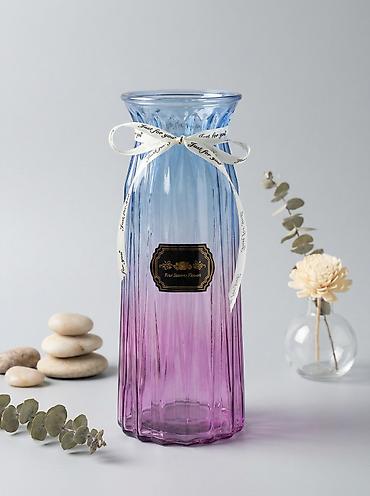 flowers: Стеклянная ваза с градиентом и рельефной фактурой - Материал — 1