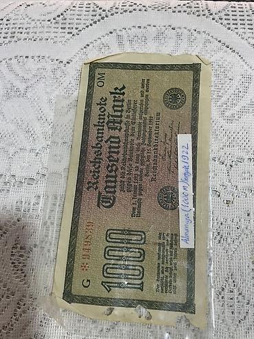 əskinaslar: Tarixi alman kağız pulları – kolleksiya dəsti - Almaniya Reichsbank — 1