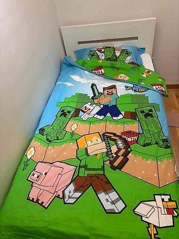 smart satic mts: Minecraft posteljina za jednokrevetni krevet, sa upečatljivim motivima — 3