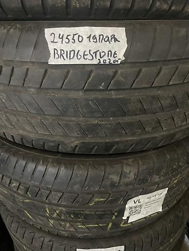 24550: Шины 245 / 50 / R 19, Лето, Б/у, Пара, Легковые, Bridgestone — 1