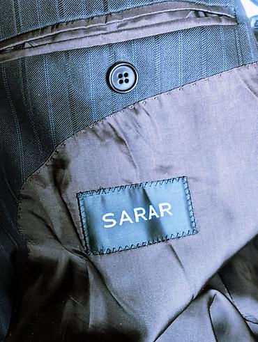 583 proba: Мужской Винтажный пиджак SARAR из итальянской ткани F.lli Cerruti — 3